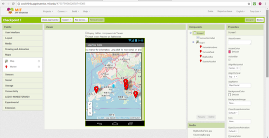 Teaching App Inventor in Hong Kong: Map Component | Explore MIT App Inventor