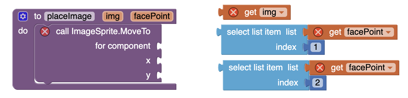 placeImage incomplete block