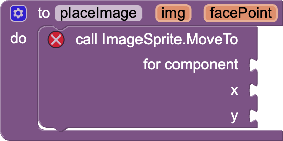 Incomplete placeImage procedure