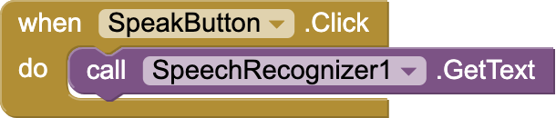 When speakButton Click