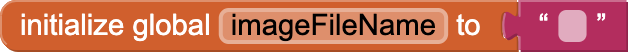 Initialize imageFileName Variable