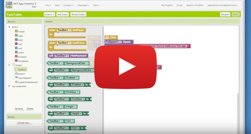 the components window